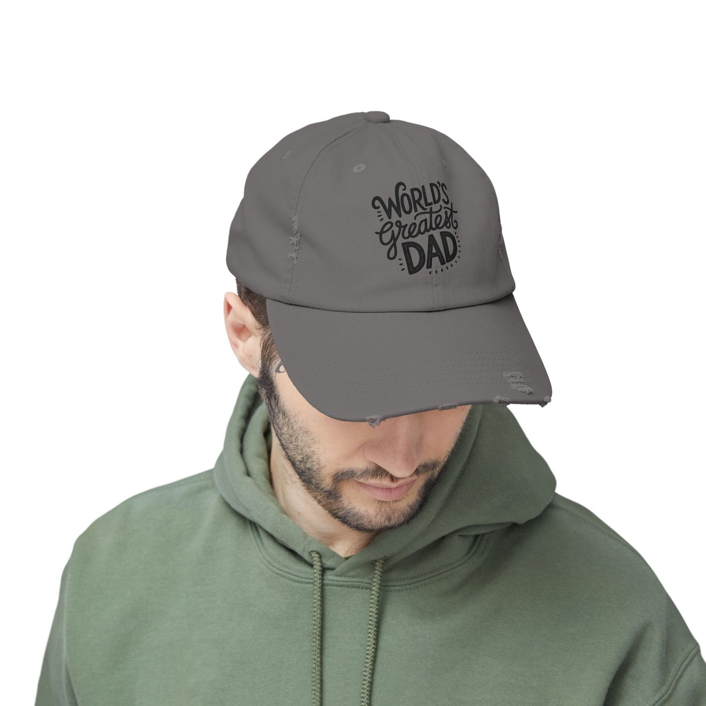 World's Greatest Dad Distressed Cap - Perfect Father's Day Gift