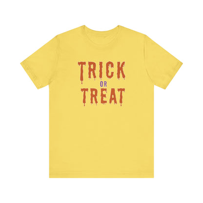 Halloween Trick or Treat Tee, T-Shirt, Spooky Outfit, Fall Festivities, Halloween Costume, October Celebration
