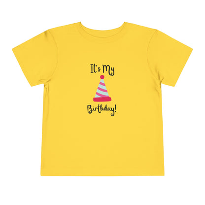Birthday Party Toddler Tee - "It's My Birthday!"