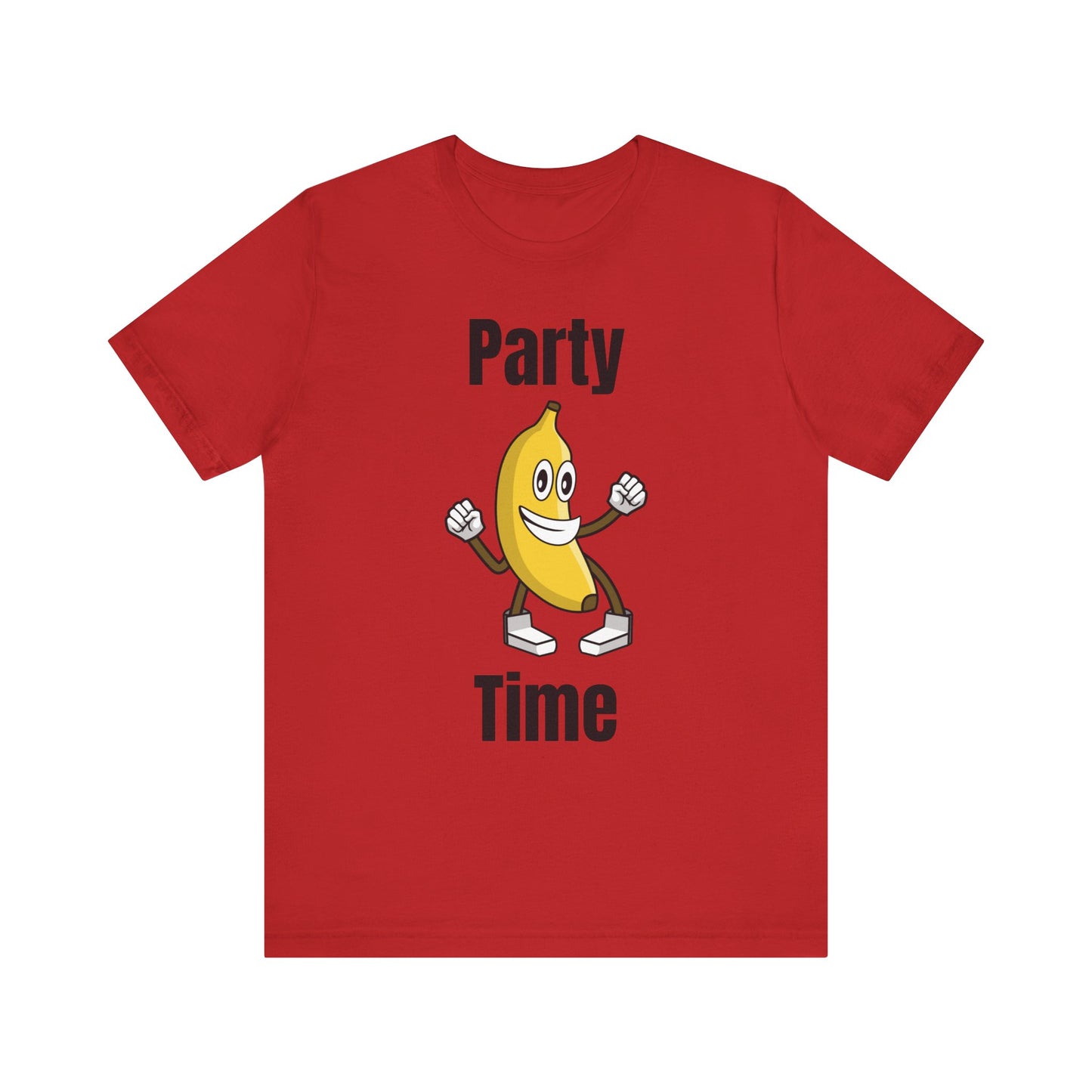 Party Time Banana T-Shirt - Fun Unisex Jersey Tee for Celebrations