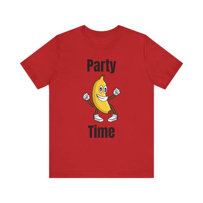 Party Time Banana T-Shirt - Fun Unisex Jersey Tee for Celebrations