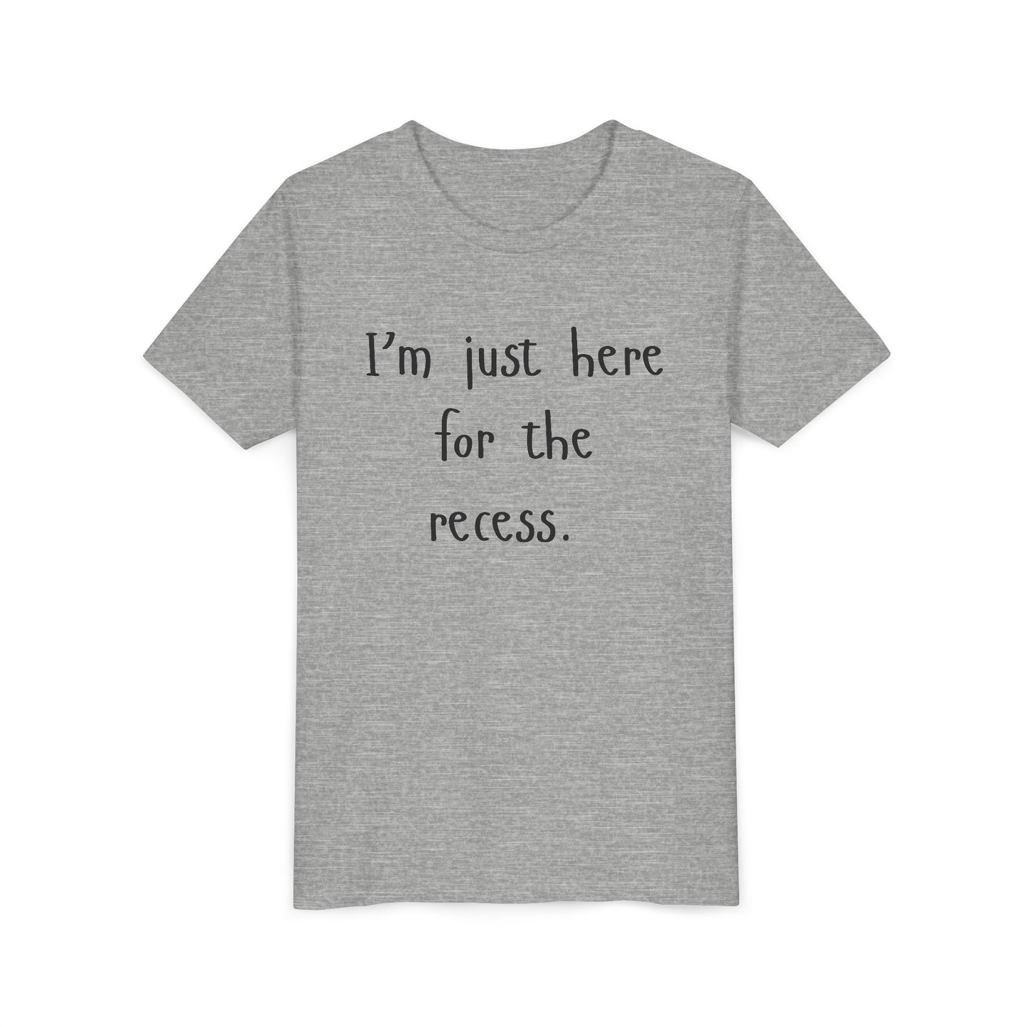 Youth Casual Tee, Fun T-Shirt for Kids, Graphic Shirt for Recess, Boys and Girls Summer Top, Ideal Back-to-School Gift