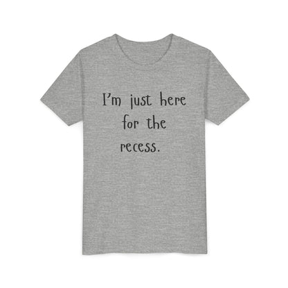 Youth Casual Tee, Fun T-Shirt for Kids, Graphic Shirt for Recess, Boys and Girls Summer Top, Ideal Back-to-School Gift