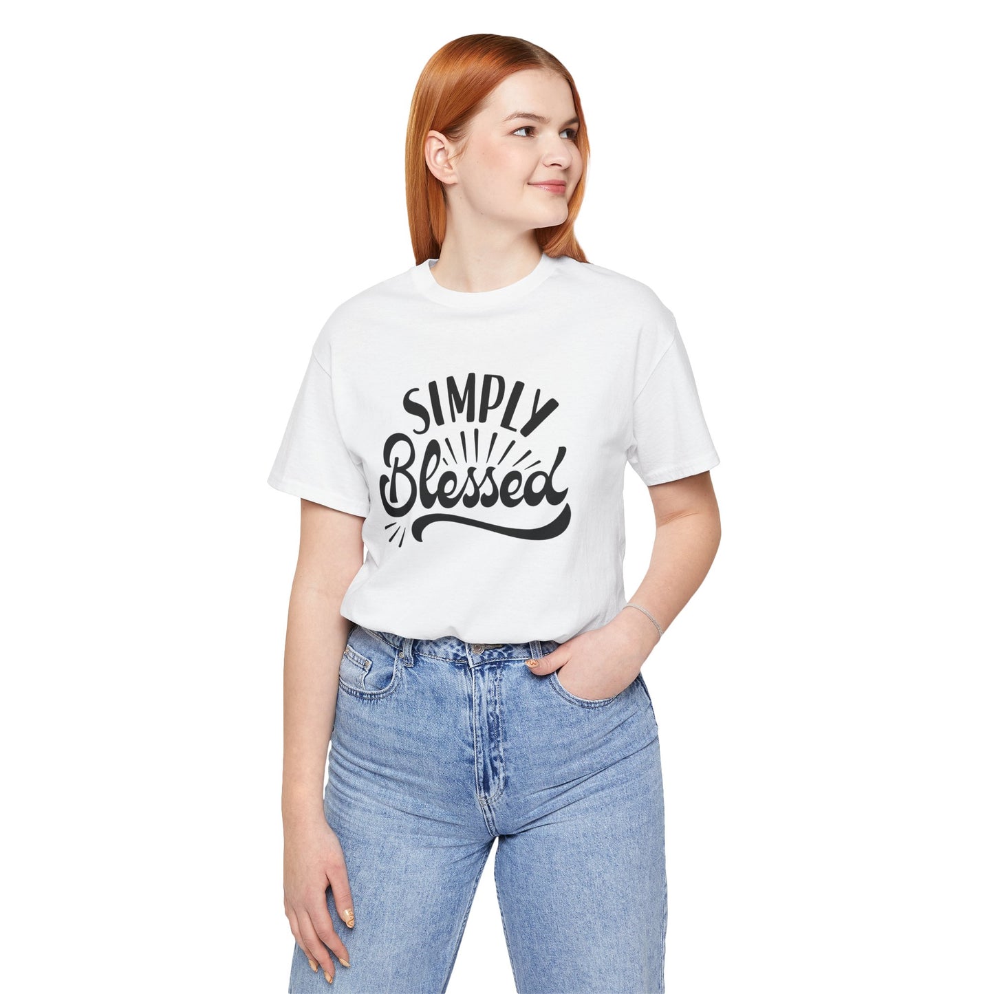 Simply Blessed Jersey Tee - Comfortable & Meaningful T-Shirt for Everyday Wear