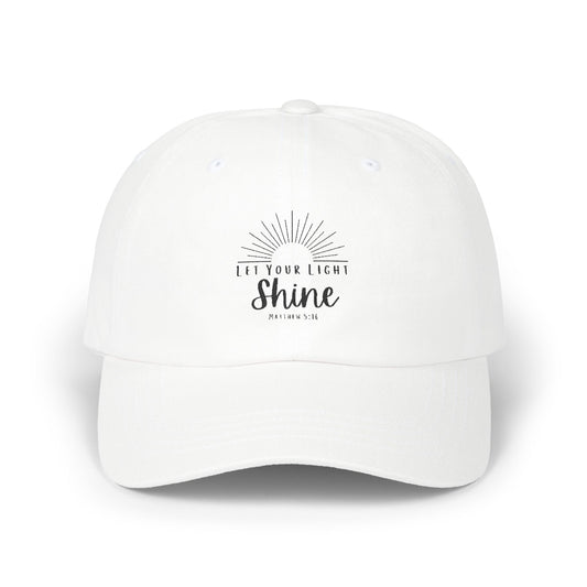 Inspirational Classic Dad Cap - "Let Your Light Shine"