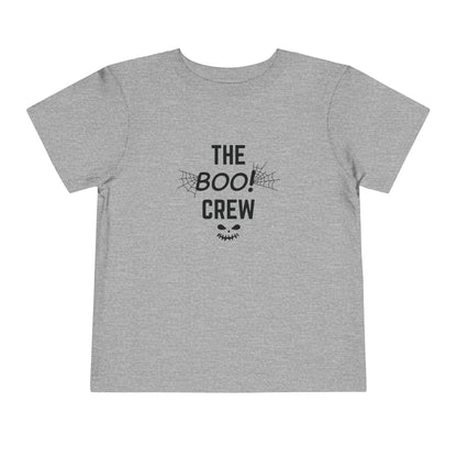 Toddler Halloween Tee, Cute Boo Crew T-Shirt for Kids, Spooky Halloween Outfit, Halloween Party Apparel, Kids Short Sleeve Shirt