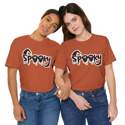 Spooky Halloween T-Shirt, Graphic Tee, Ghoulish Fun Apparel, Perfect for Halloween Parties, Costume Events, Trick or Treat