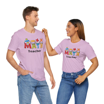 Fun Math Teacher Unisex Jersey Short Sleeve Tee - Perfect for Classroom and Gifts