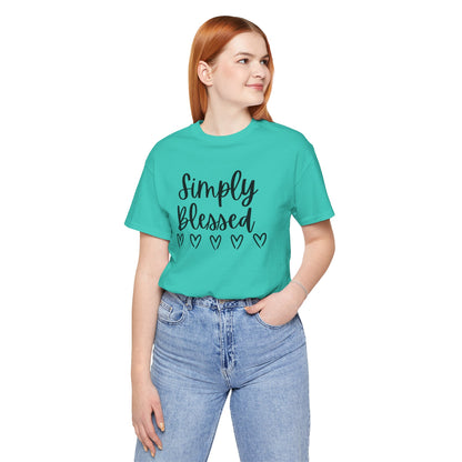 Simply Blessed T-Shirt - Soft Short Sleeve Tee for Everyday Wear