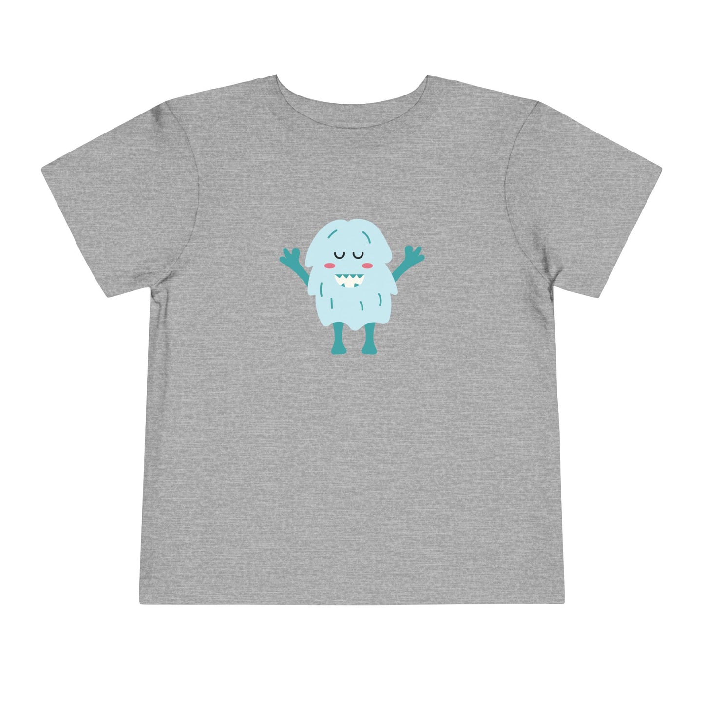 Cute Monster Toddler Short Sleeve Tee - Adorable Playful Shirt for Kids