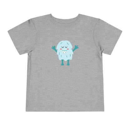Cute Monster Toddler Short Sleeve Tee - Adorable Playful Shirt for Kids
