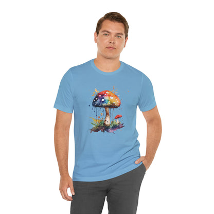 Colorful Mushroom Art Unisex Tee - Playful & Whimsical Design for Nature Lovers
