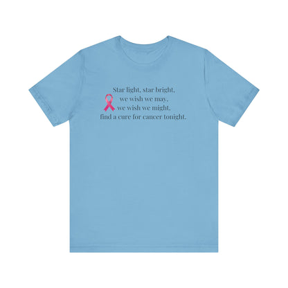 Find a Cure Cancer Awareness Tee - Short Sleeve Shirt (The Mary Beth)