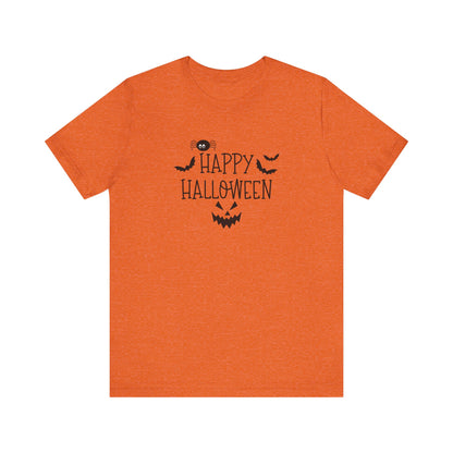 Happy Halloween Tee, Spooky T-Shirt for Fall, Halloween Party Attire, Trick or Treat Shirt, Casual Halloween Outfit
