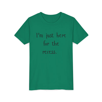 Youth Casual Tee, Fun T-Shirt for Kids, Graphic Shirt for Recess, Boys and Girls Summer Top, Ideal Back-to-School Gift