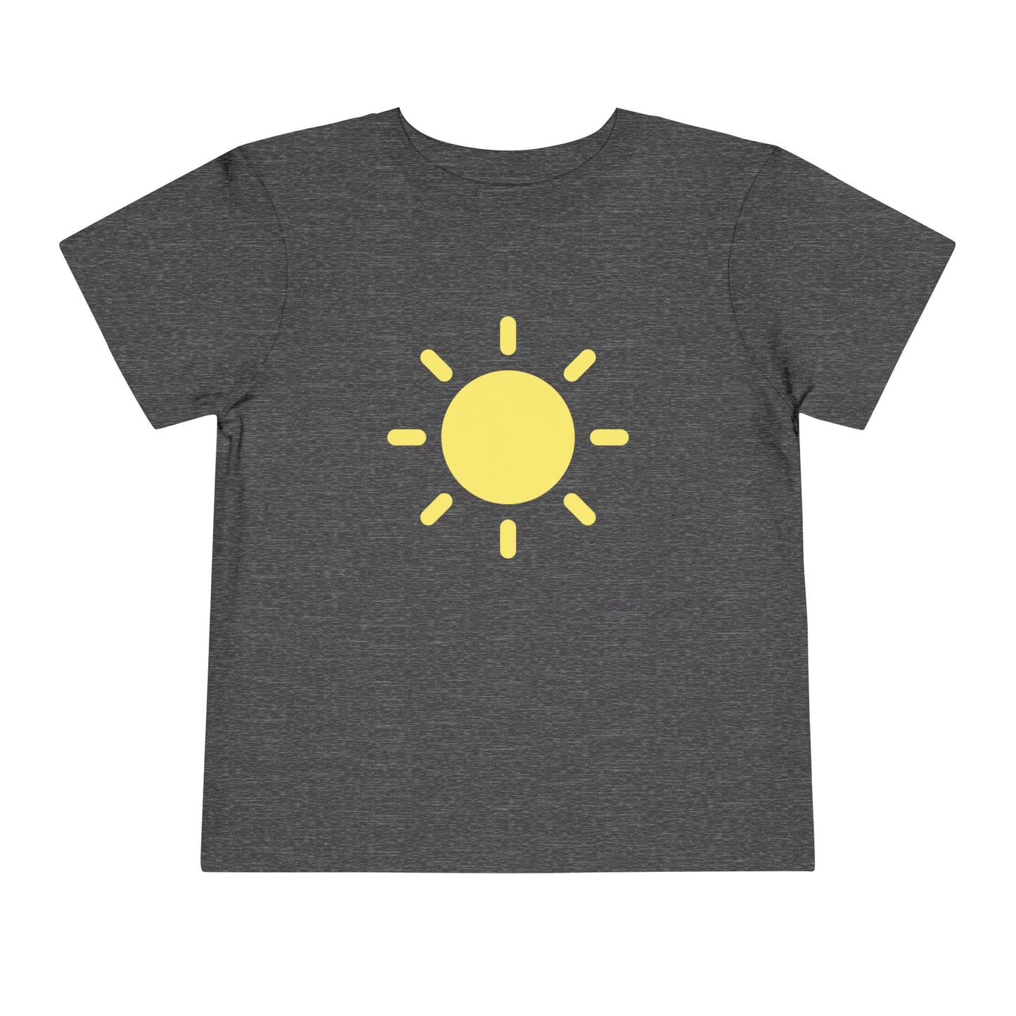 Sunny Days Toddler Short Sleeve Tee - Bright Yellow Sun Design for Playful Kids