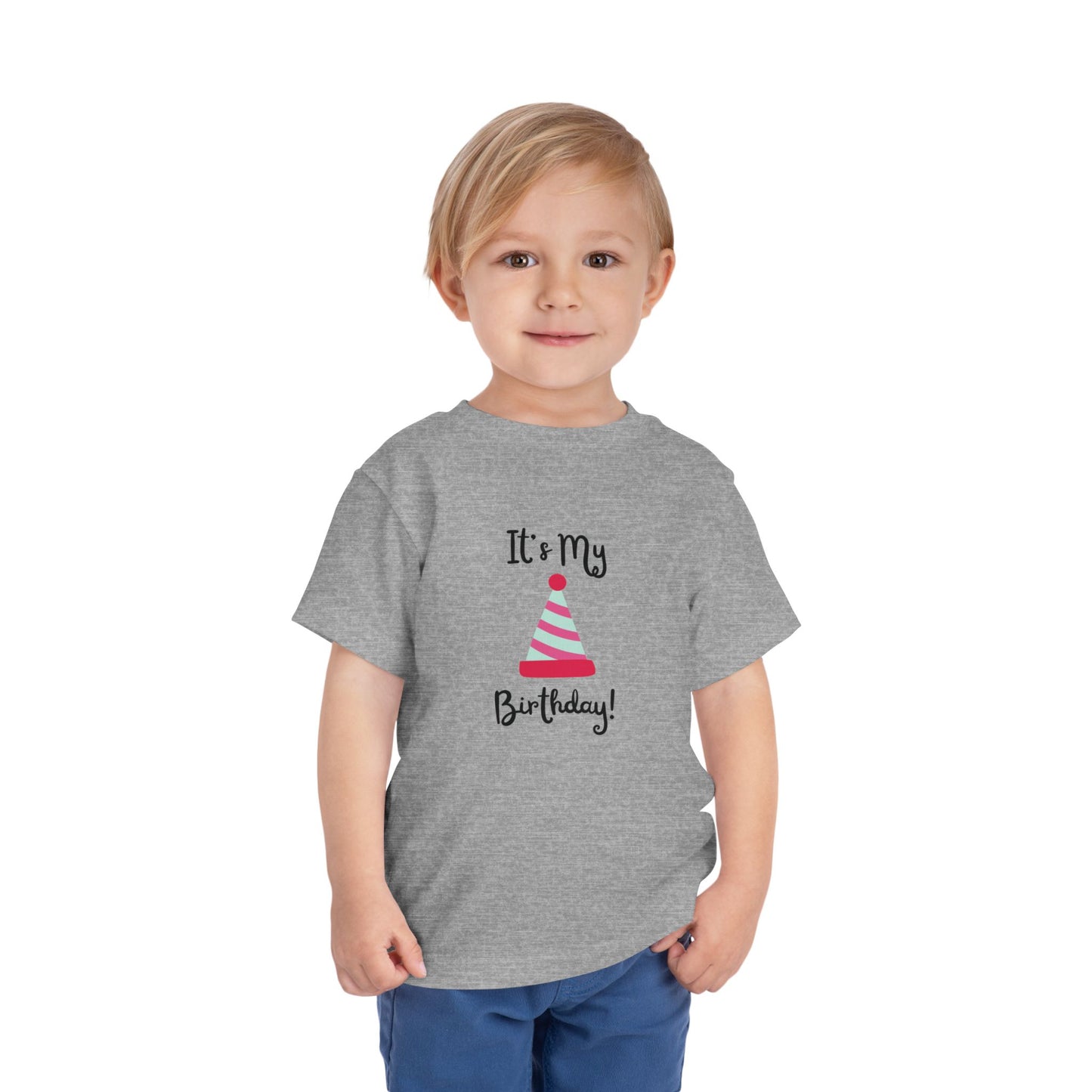 Birthday Party Toddler Tee - "It's My Birthday!"
