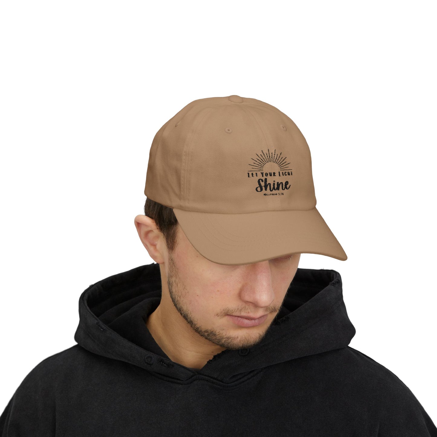 Inspirational Classic Dad Cap - "Let Your Light Shine"