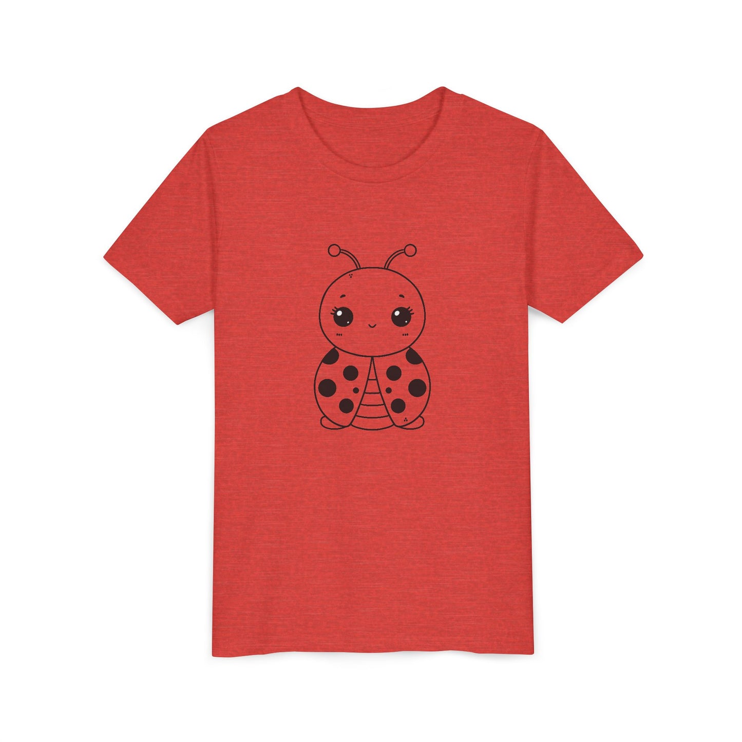 Cute Ladybug Youth Short Sleeve Tee - Perfect for Kids' Playtime!