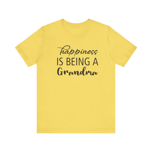 Happiness is Being a Grandma T-Shirt |Jersey Tee