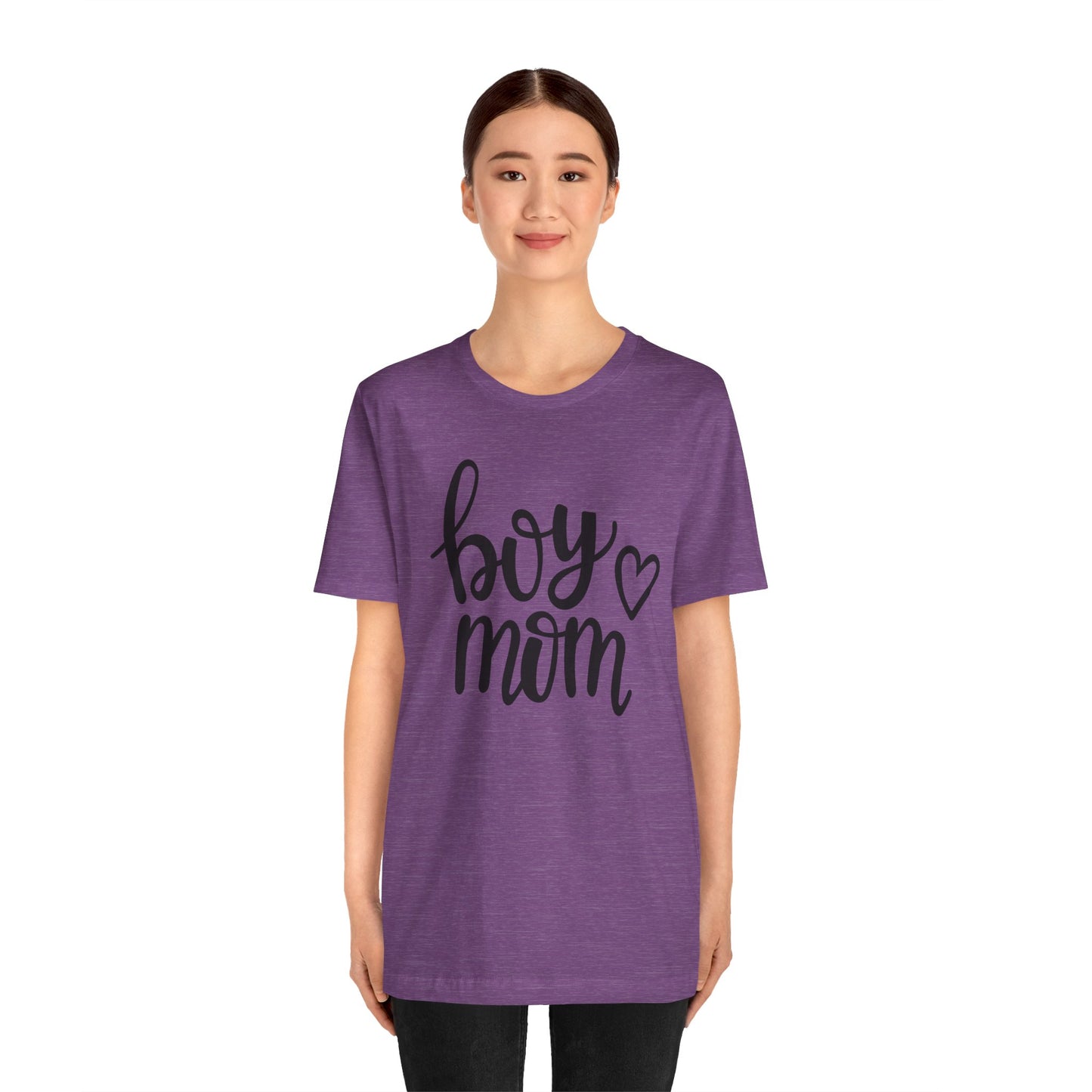 Boy Mom Graphic Tee -Jersey Short Sleeve T-Shirt