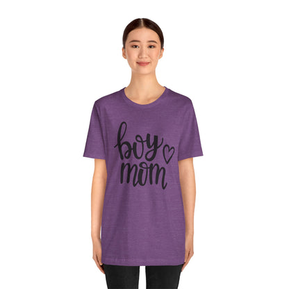 Boy Mom Graphic Tee -Jersey Short Sleeve T-Shirt