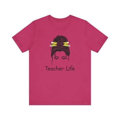 Teacher Life Jersey Tee - Comfortable and Stylish Gift for Educators