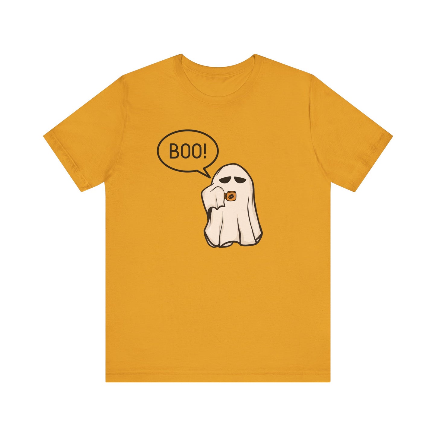 Halloween Ghost Tee, Boo T-Shirt, Fall Apparel, Short Sleeve Shirt, Cute Halloween Top, Pumpkin Spice Shirt, Spooky Vibes