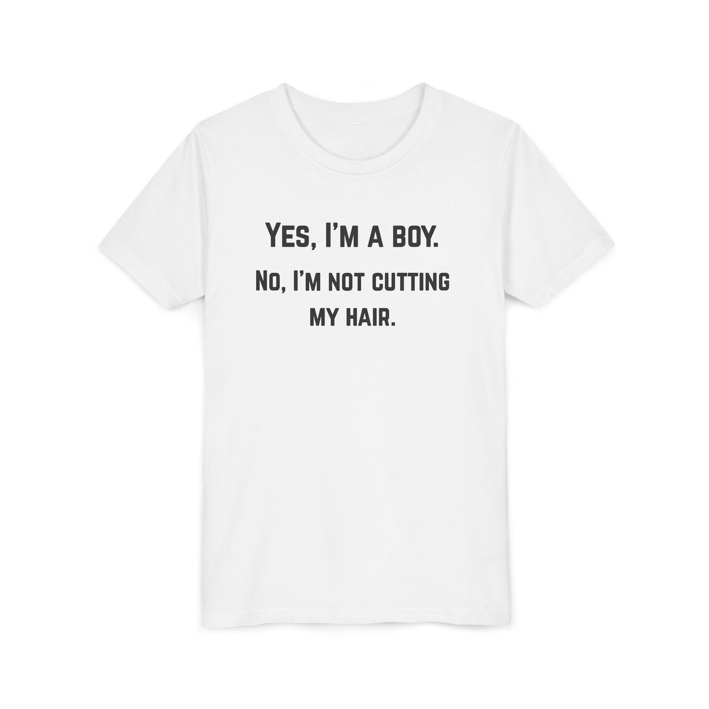 Funny Youth Short Sleeve Tee - 'Yes, I'm a Boy' Statement Shirt (The Colton)