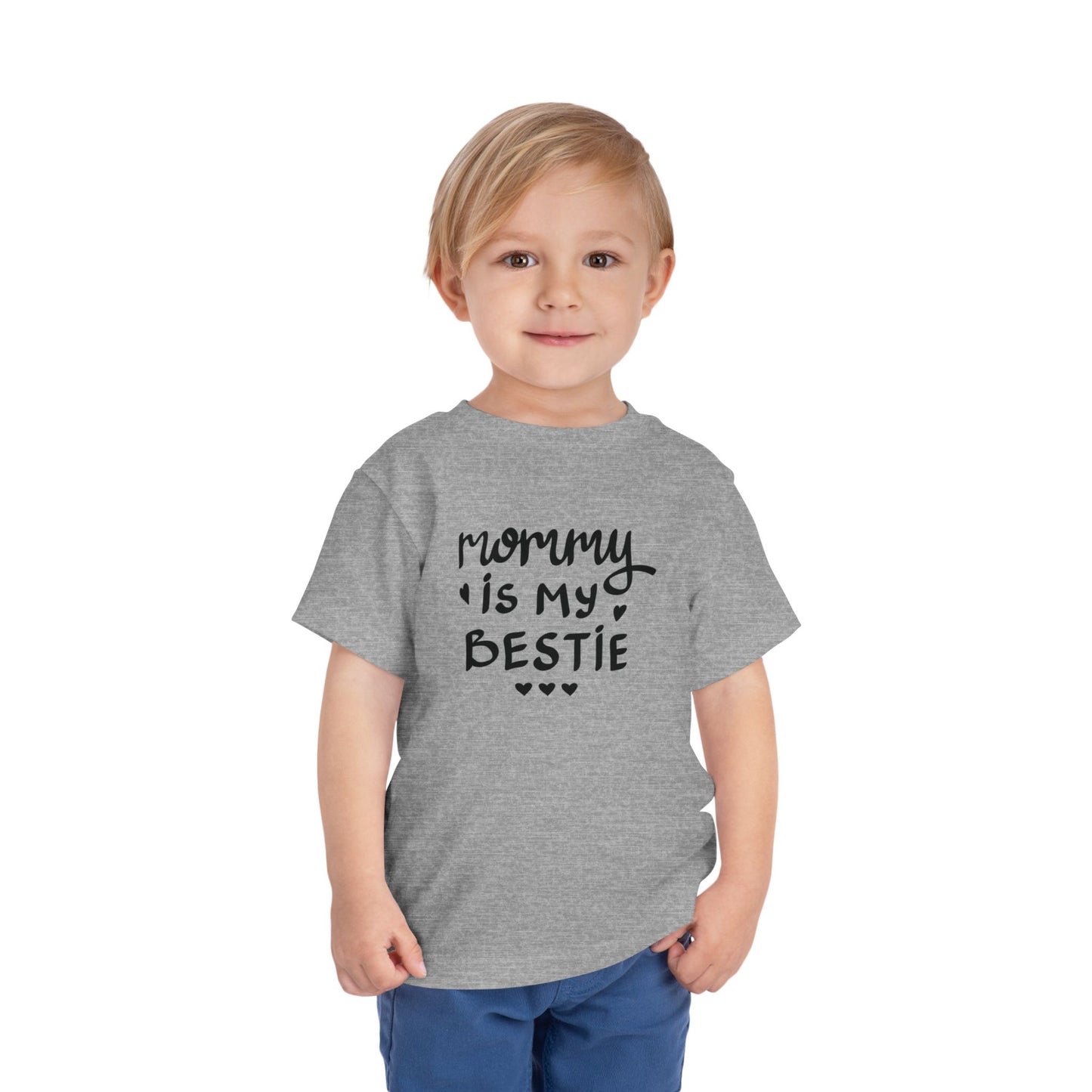 Mommy's Bestie Toddler Tee - Cute Short Sleeve T-Shirt for Little Ones