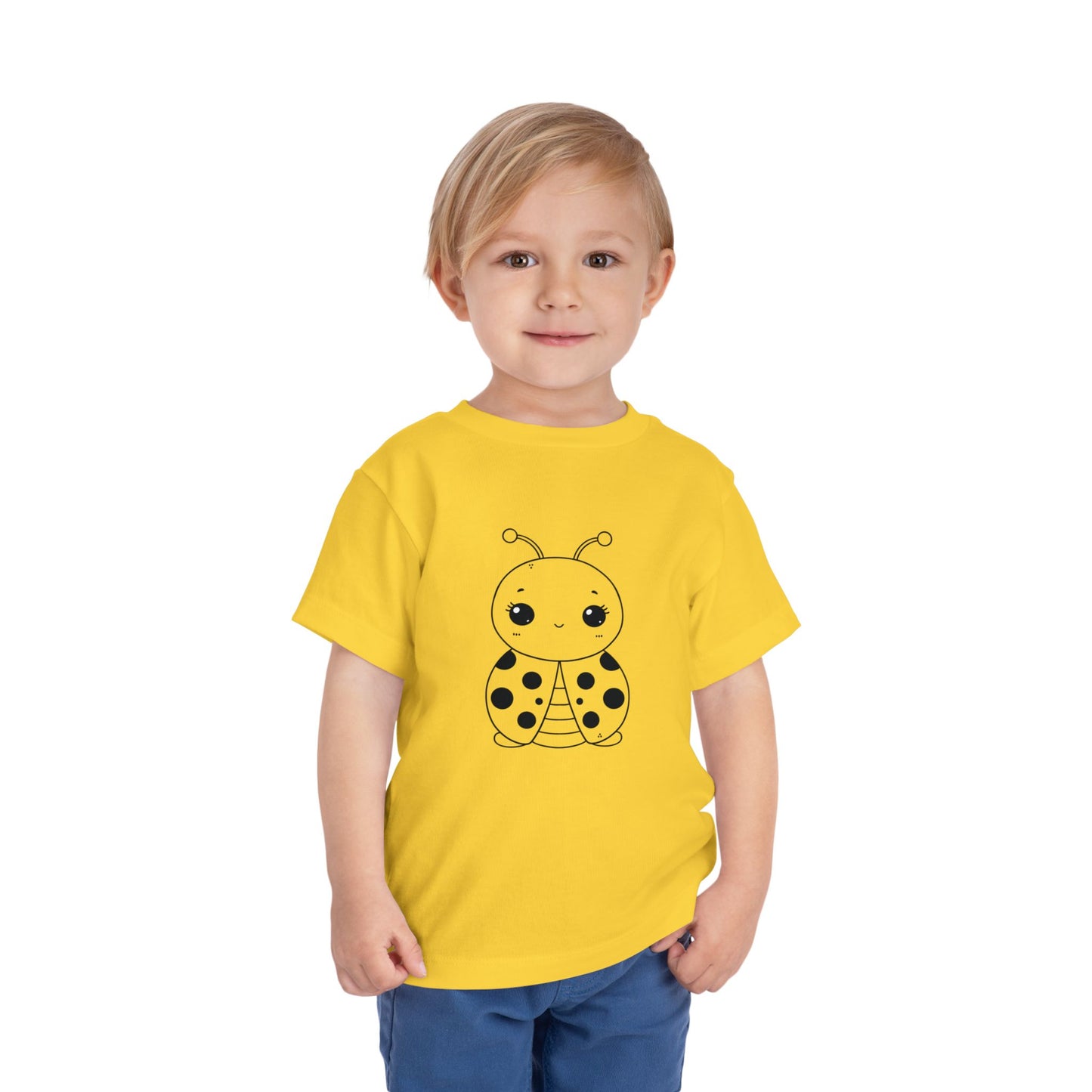 Cute Ladybug Toddler Tee - Fun and Playful Short Sleeve Shirt for Kids
