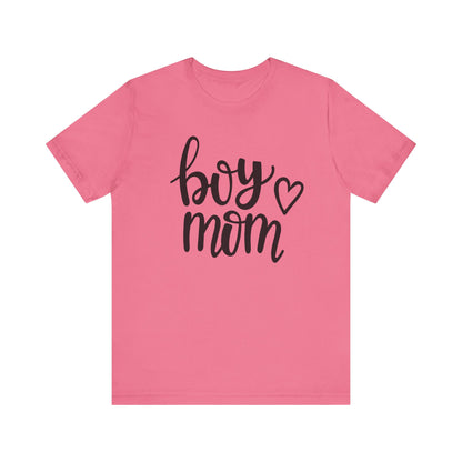 Boy Mom Graphic Tee -Jersey Short Sleeve T-Shirt