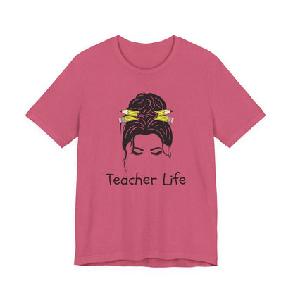 Teacher Life Jersey Tee - Comfortable and Stylish Gift for Educators