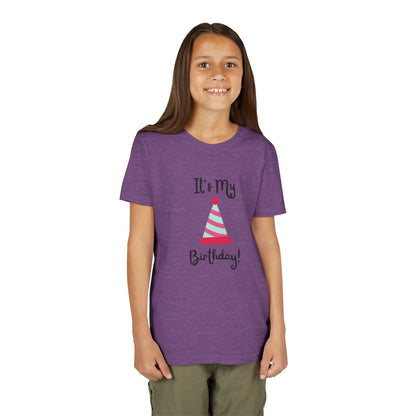 Kids Birthday Celebration Tee - "It's My Birthday!" Short Sleeve T-Shirt