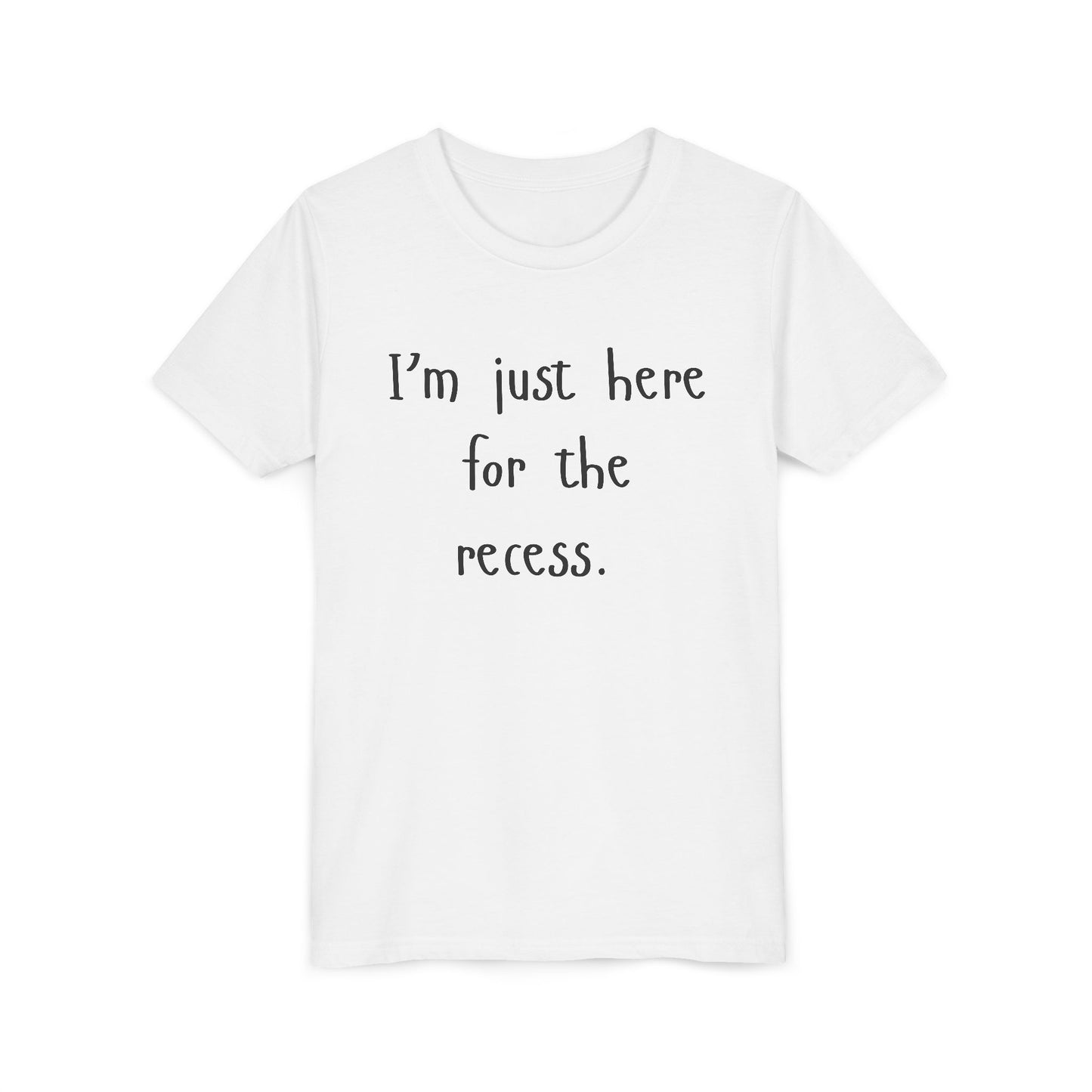 Youth Casual Tee, Fun T-Shirt for Kids, Graphic Shirt for Recess, Boys and Girls Summer Top, Ideal Back-to-School Gift