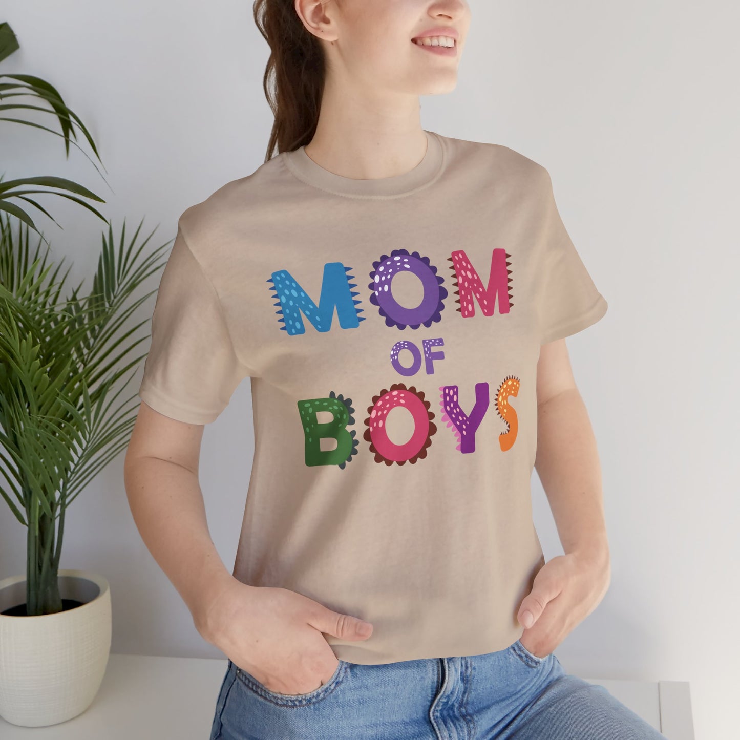 Mom of Boys T-Shirt – Fun & Colorful Tee for Proud Mothers