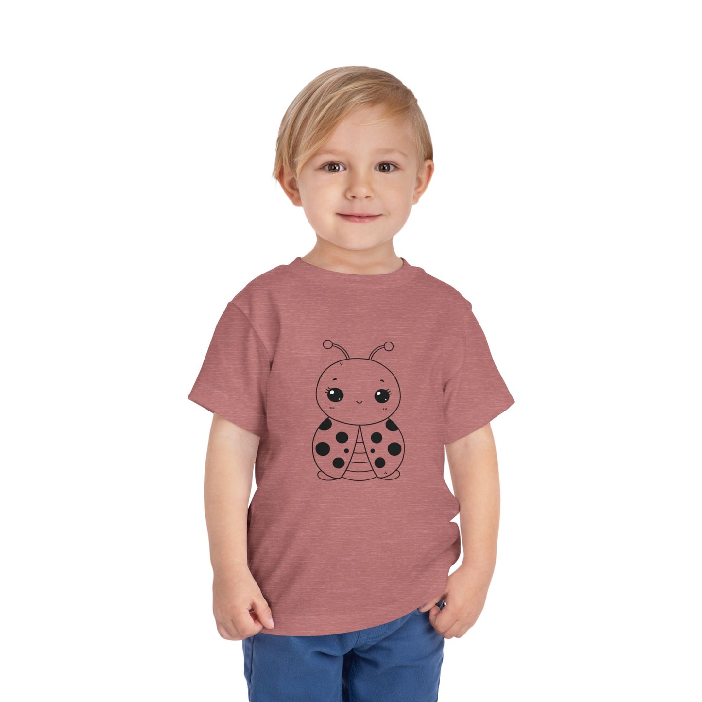 Cute Ladybug Toddler Tee - Fun and Playful Short Sleeve Shirt for Kids