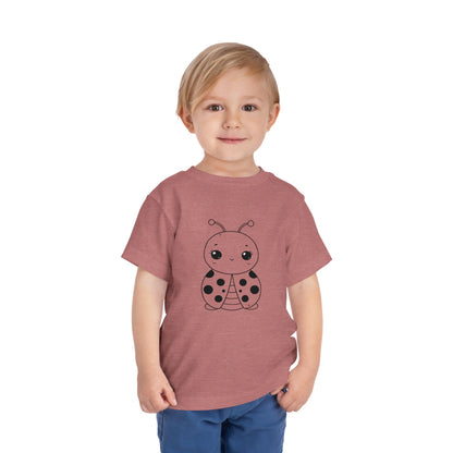 Cute Ladybug Toddler Tee - Fun and Playful Short Sleeve Shirt for Kids
