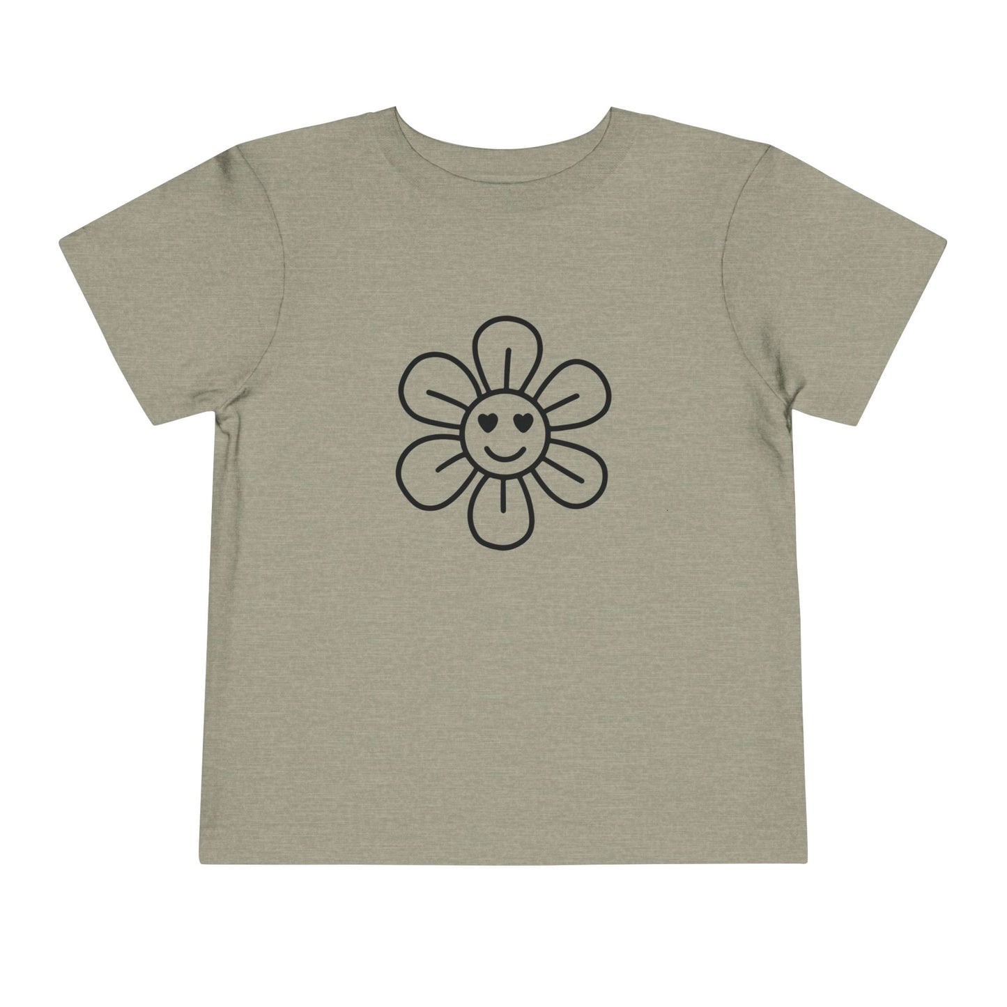 Happy Flower Toddler Short Sleeve Tee - Cute & Comfortable Kids T-Shirt