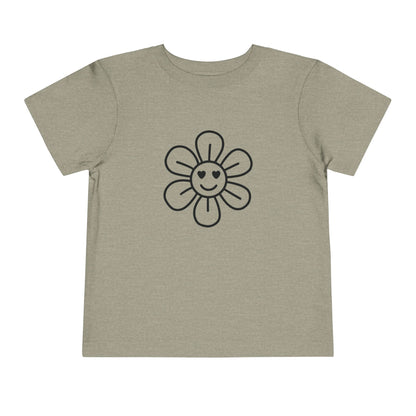 Happy Flower Toddler Short Sleeve Tee - Cute & Comfortable Kids T-Shirt