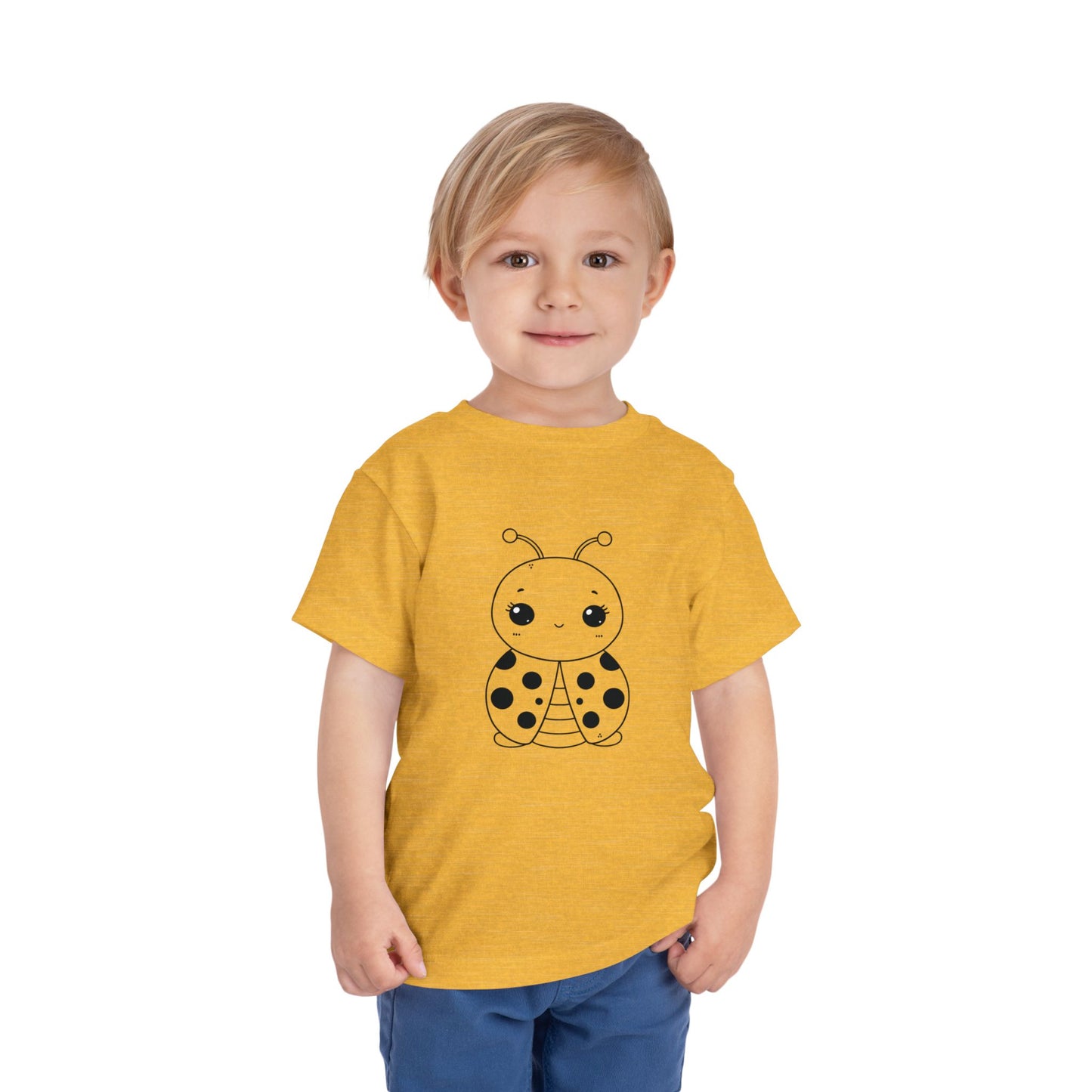 Cute Ladybug Toddler Tee - Fun and Playful Short Sleeve Shirt for Kids