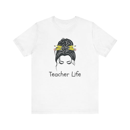 Teacher Life Jersey Tee - Comfortable and Stylish Gift for Educators