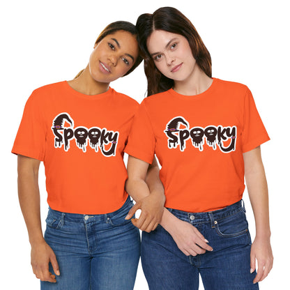 Spooky Halloween T-Shirt, Graphic Tee, Ghoulish Fun Apparel, Perfect for Halloween Parties, Costume Events, Trick or Treat