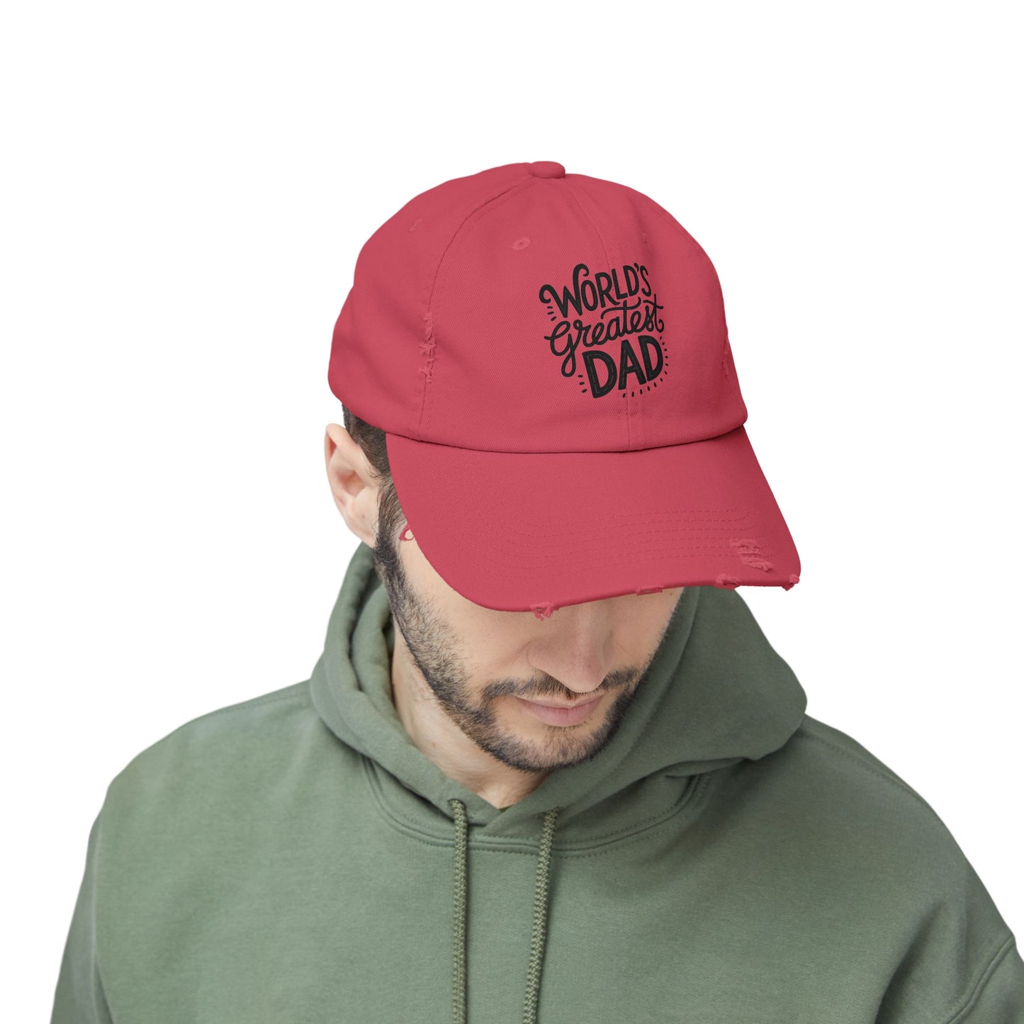 World's Greatest Dad Distressed Cap - Perfect Father's Day Gift