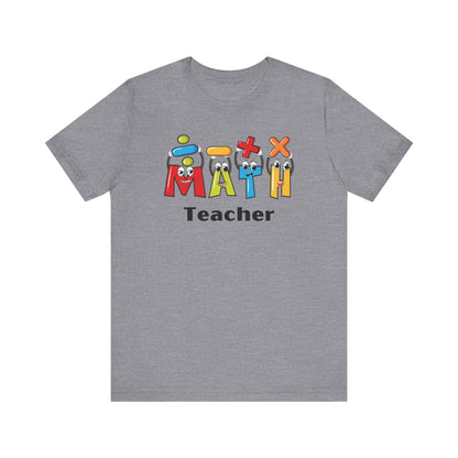 Fun Math Teacher Unisex Jersey Short Sleeve Tee - Perfect for Classroom and Gifts
