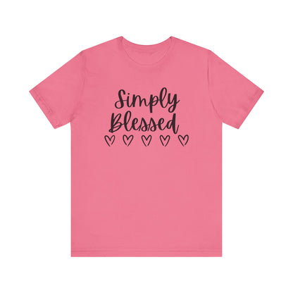 Simply Blessed T-Shirt - Soft Short Sleeve Tee for Everyday Wear