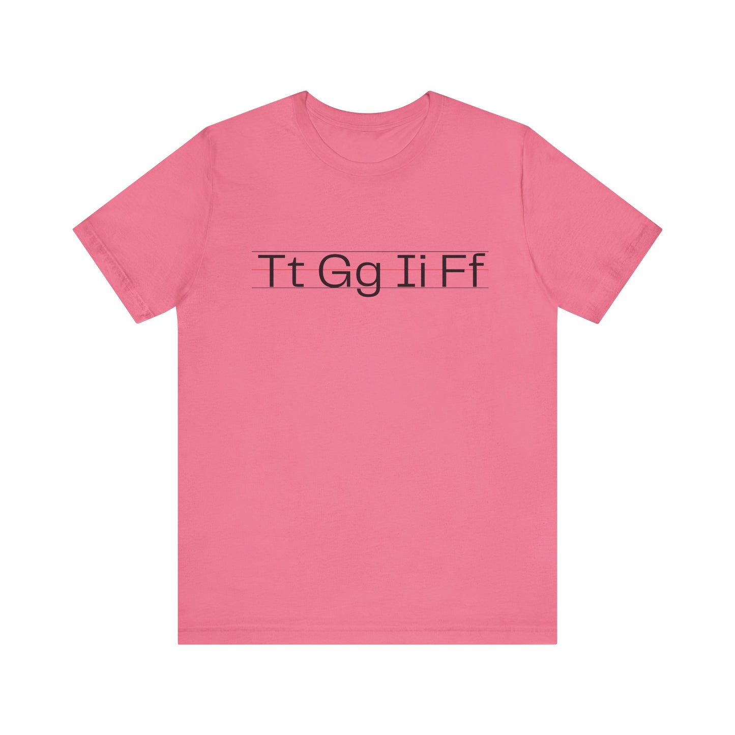 Stylish ABC Typography Unisex Tee | Casual T-Shirt, Lettering Top, Graphic Shirt, Unique Gift for Teachers, Everyday Wear