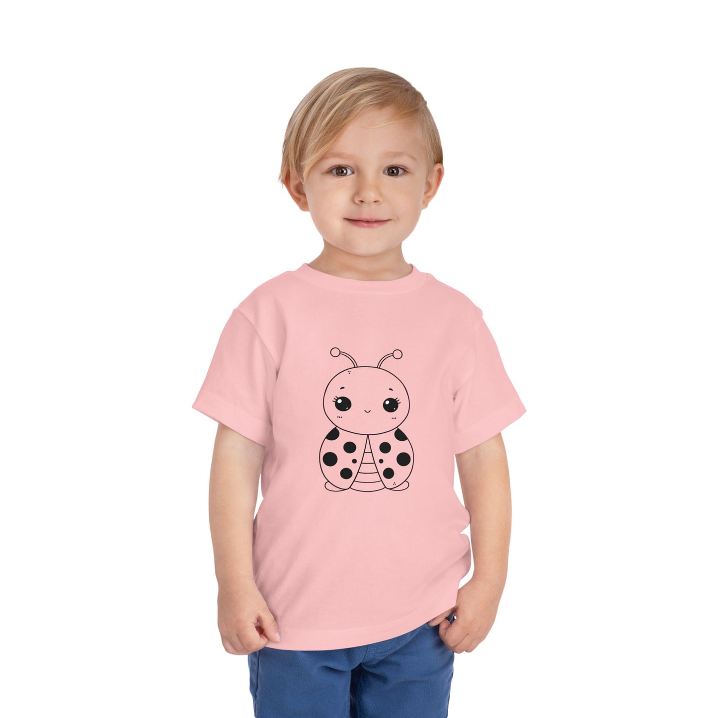 Cute Ladybug Toddler Tee - Fun and Playful Short Sleeve Shirt for Kids