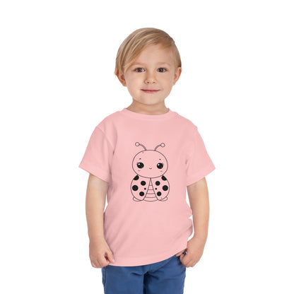 Cute Ladybug Toddler Tee - Fun and Playful Short Sleeve Shirt for Kids