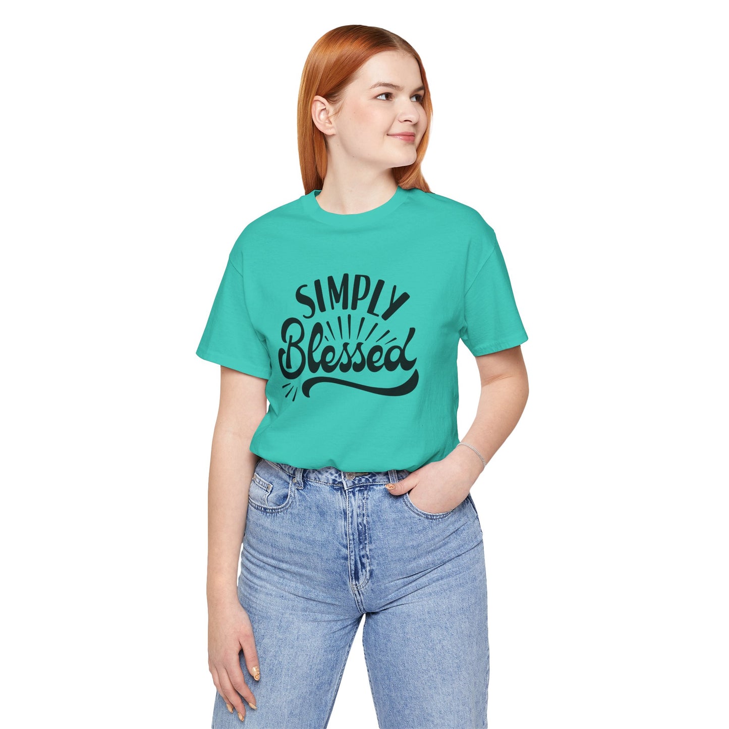 Simply Blessed Jersey Tee - Comfortable & Meaningful T-Shirt for Everyday Wear